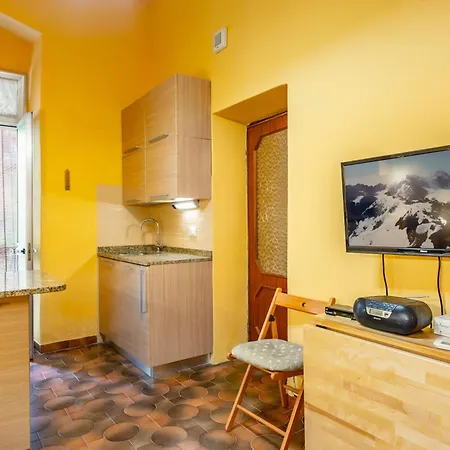 Yellow Near The Train Station With Balcony Apartment